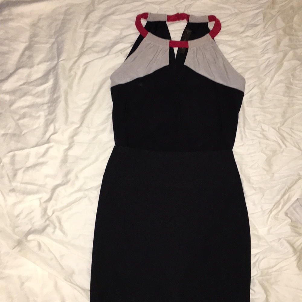 The Limited Color Block Halter Top